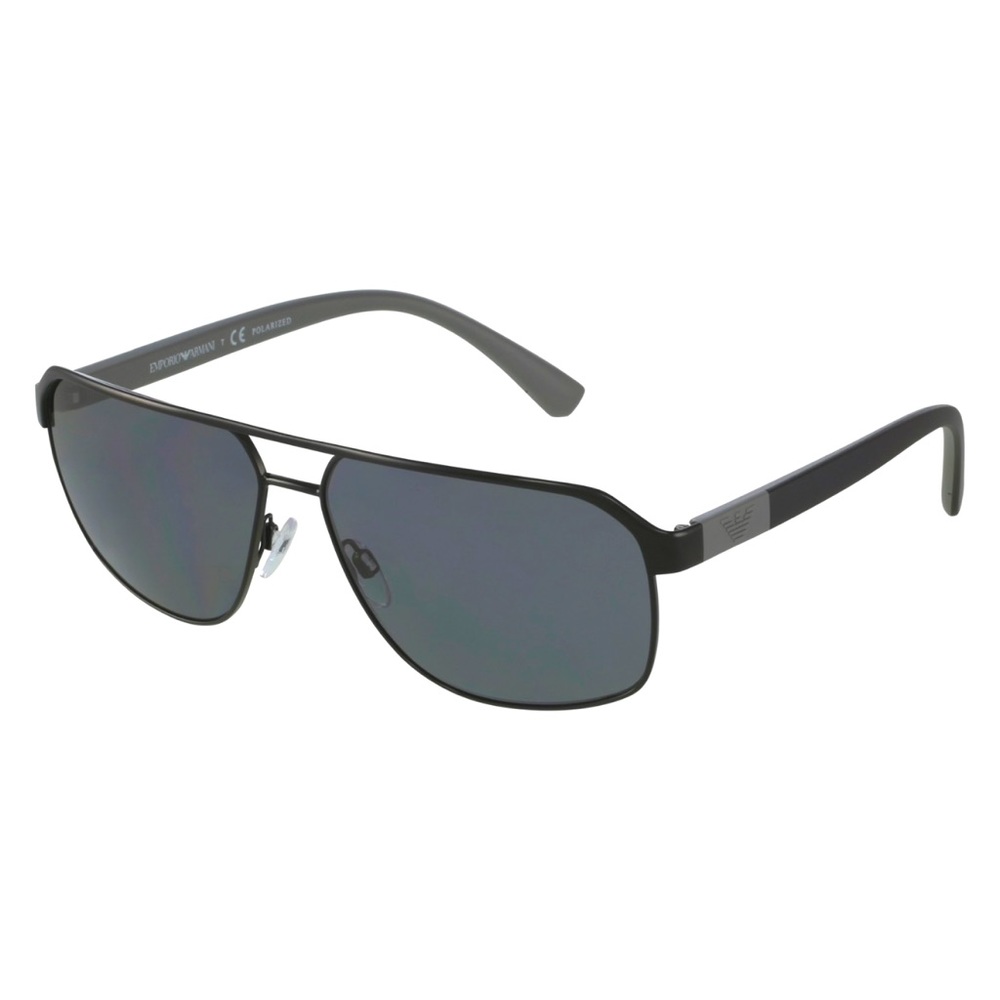 EMPORIO ARMANI EA-2039 3014/81 Black Polarized Sunglasses